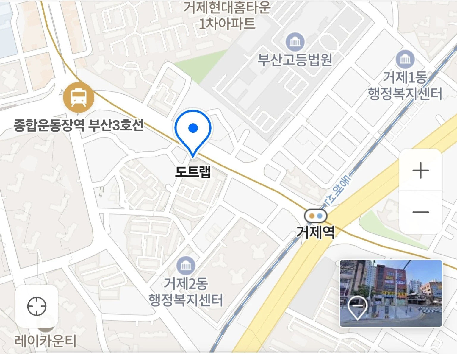부산 연제구 월드컵대로 243 도트랩 SMP 위치 지도